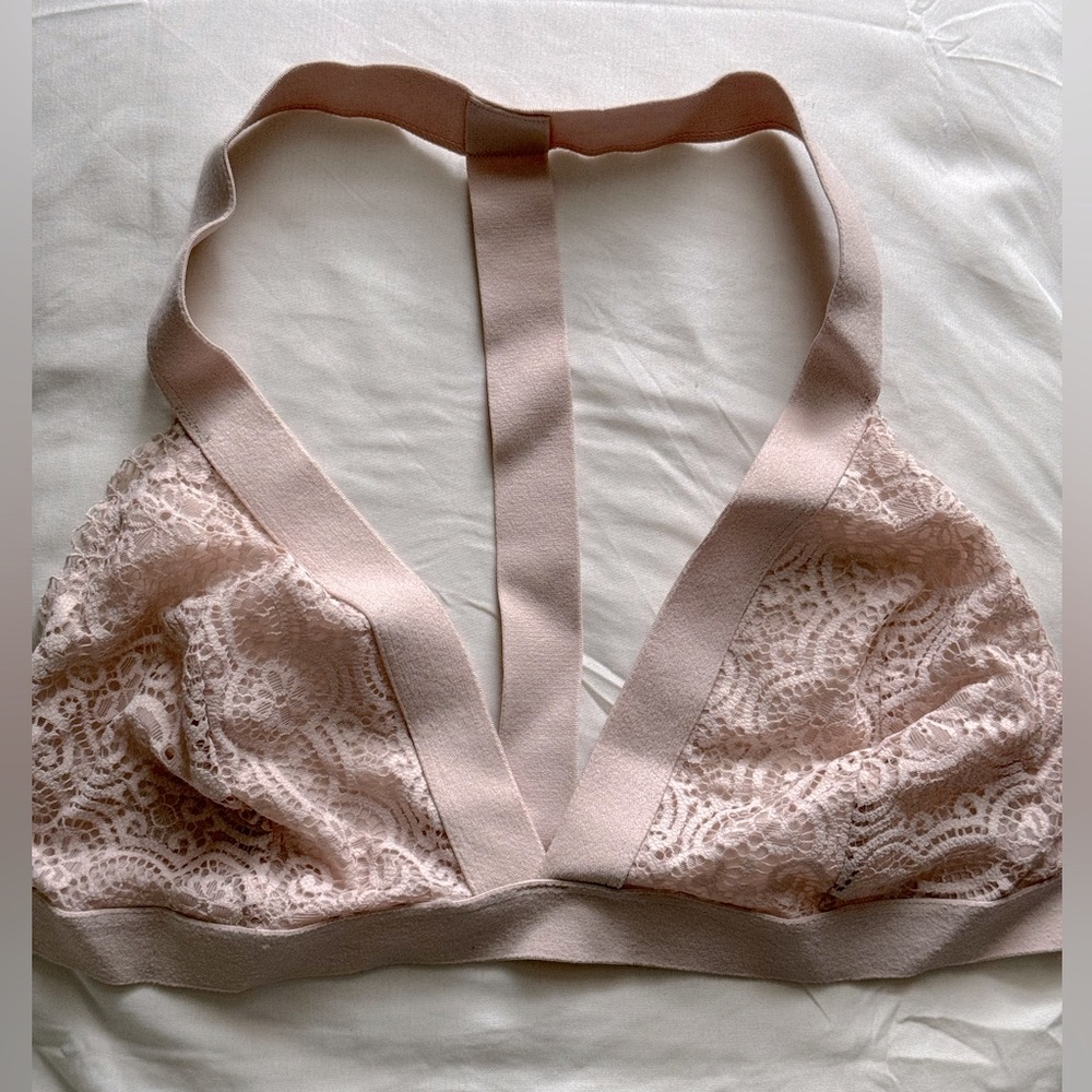 Colsie Bridal Lace Pink Bralette